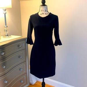 Navy blue flutter sleeve shift dress by Banana Republic, size 4
